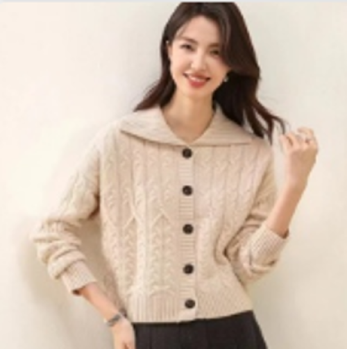 Women’s lightweight cotton cardigan sweater for spring