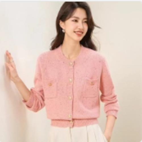 Wool cardigan sweater for women